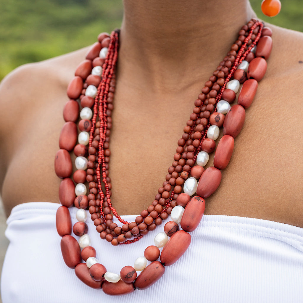 Polish on sale coral necklace