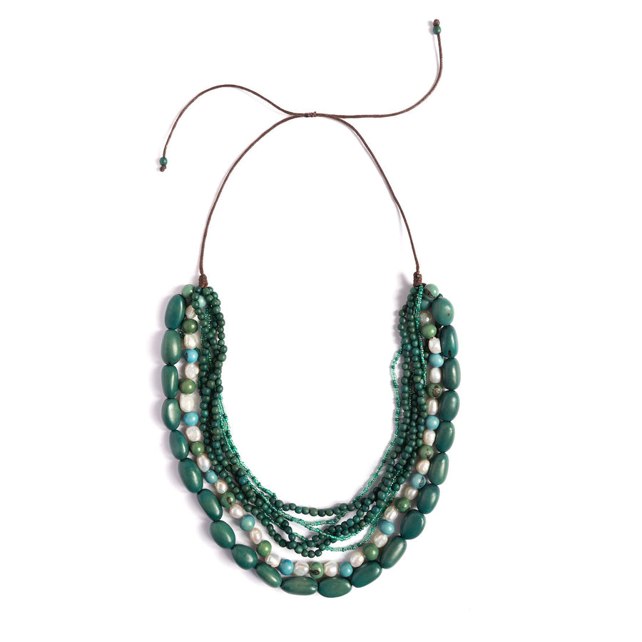 Waterfall Turquoise Statement Necklace