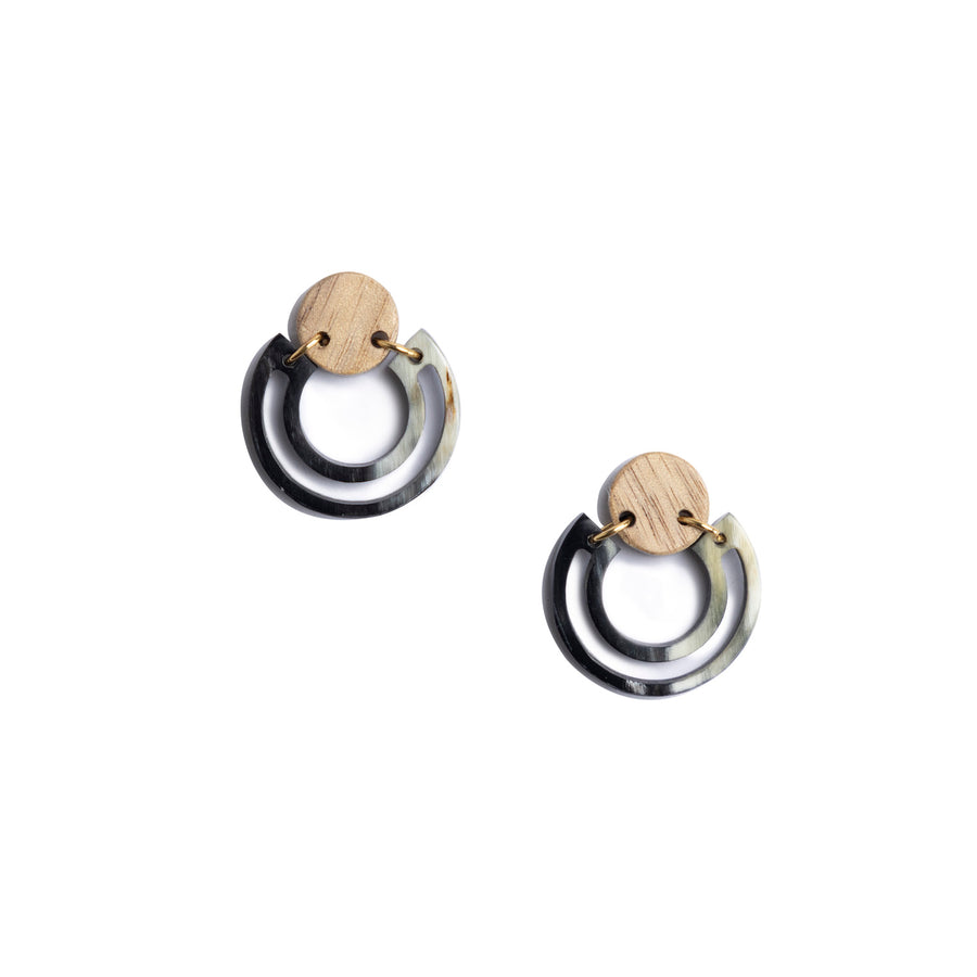 Mini Sedgwick Earrings in Black