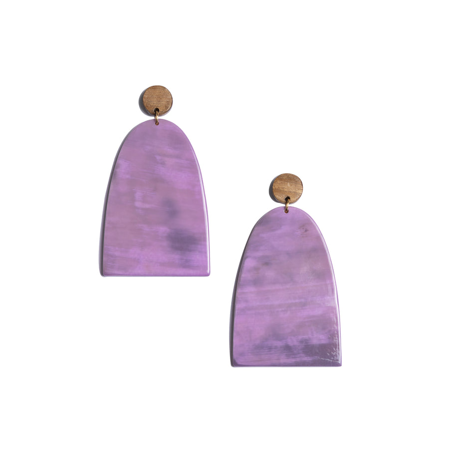 Liu Earrings in Lilac