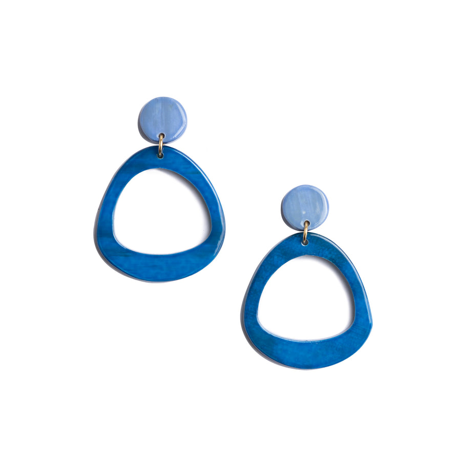 Vera Earrings in Cobalt Blue