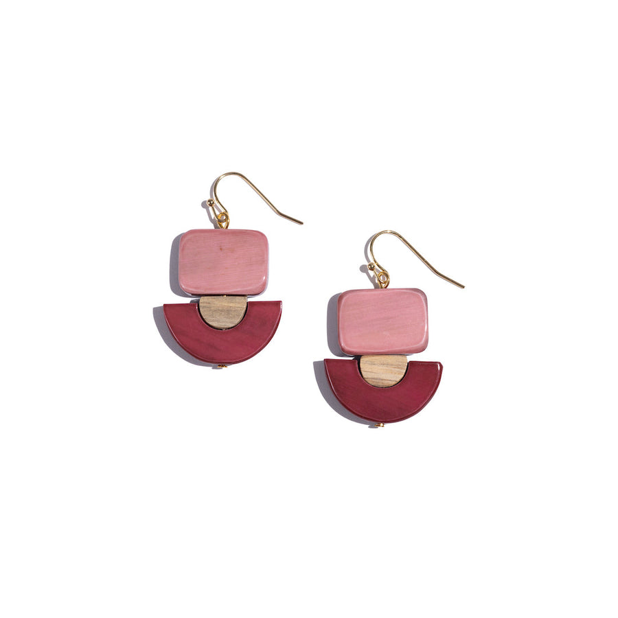 Mika Earrings in Clay -Wholesale